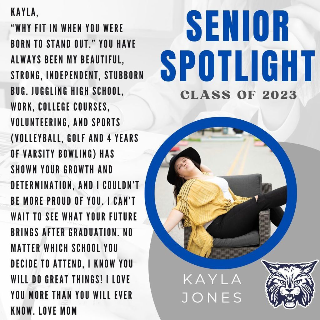 Kayla Jones Senior Spotlight