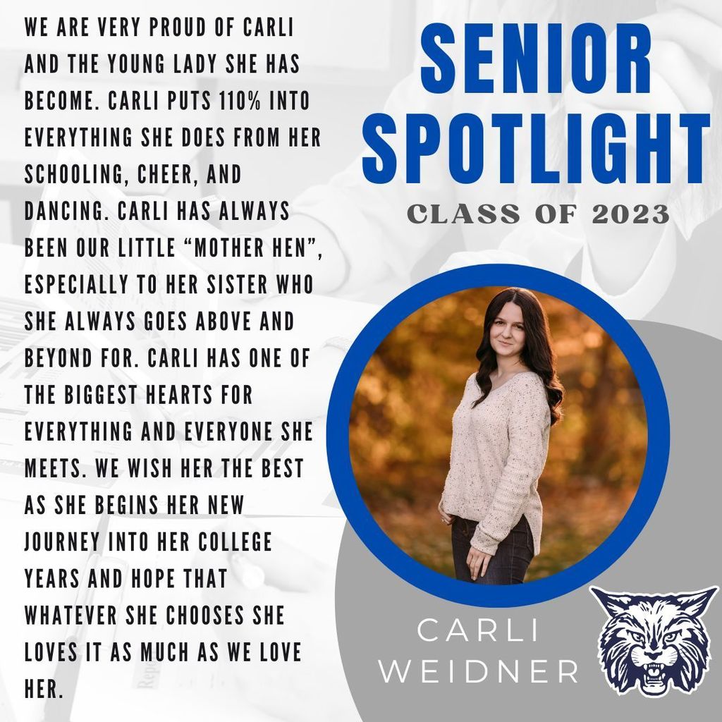 Carli Weidner Senior Spotlight