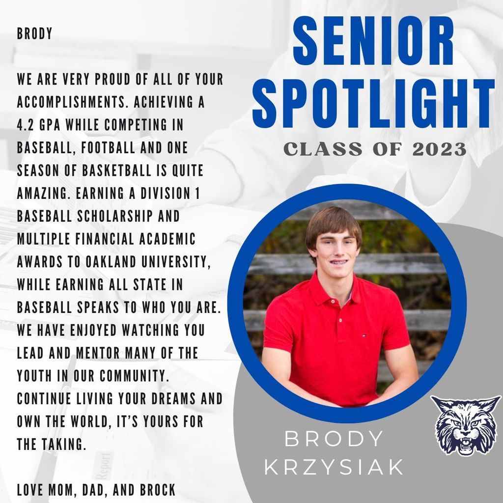 Brody Krzysiak Senior Spotlight