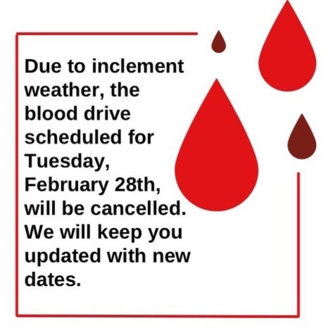Blood Drive Cancel Notification